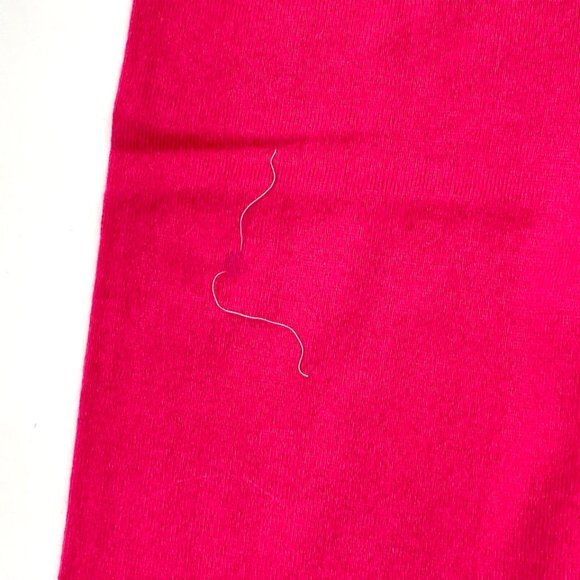 Bloomingdales Silk Cashmere Knit Pant Women L NWOT Elastic Waist Drawstring Pink - Picture 8 of 12